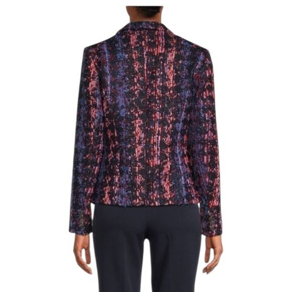 NWT Ecru Textured Blazer Lady Jacket - Size Large - Picture 2 of 9